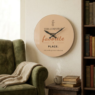Reading Corner Analogue Wall Clock