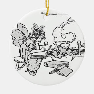 Reading Faerie Ornament