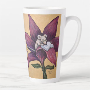 Reading Flower latte mug