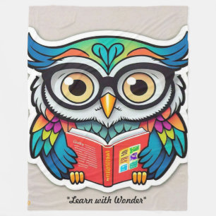 "Reading for Wisdom" Fleece Blanket