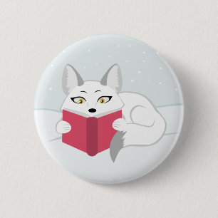 Reading Fox 6 Cm Round Badge