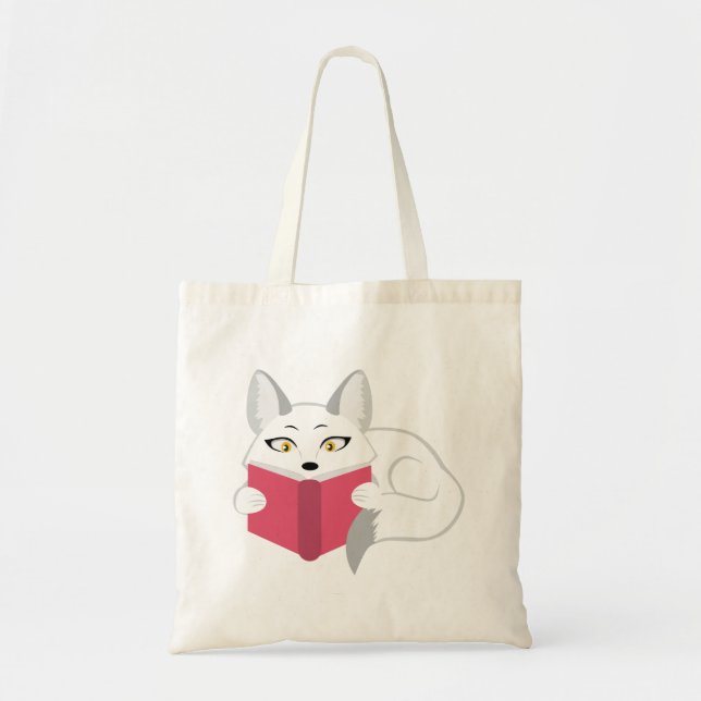 Reading Fox Tote Bag (Front)