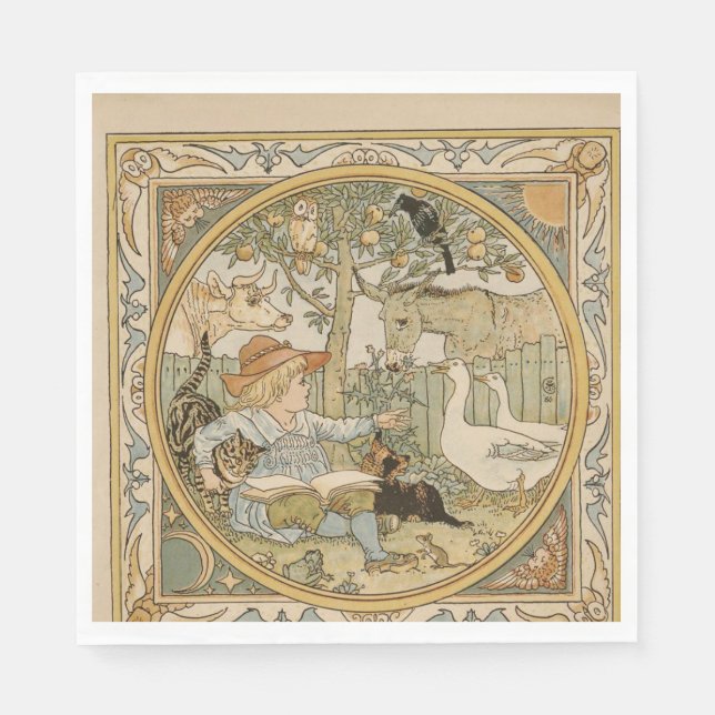 Reading Fun Paper Napkin (Front)