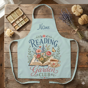 Reading Garden Club Cottagecore Floral Apron