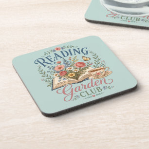 Reading Garden Club Cottagecore Floral Coaster