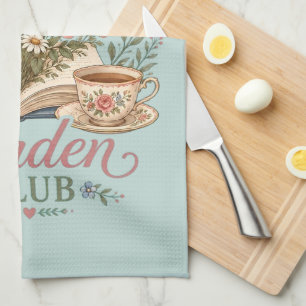 Reading Garden Club Cottagecore Floral Tea Towel