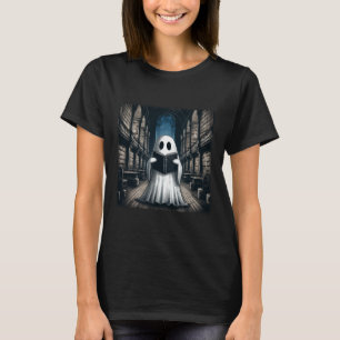 Reading Ghost Library Halloween Librarian Book Lov T-Shirt