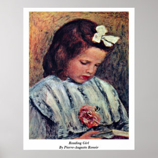 Reading Girl By Pierre-Auguste Renoir Poster