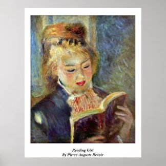 Reading Girl By Pierre-Auguste Renoir Poster