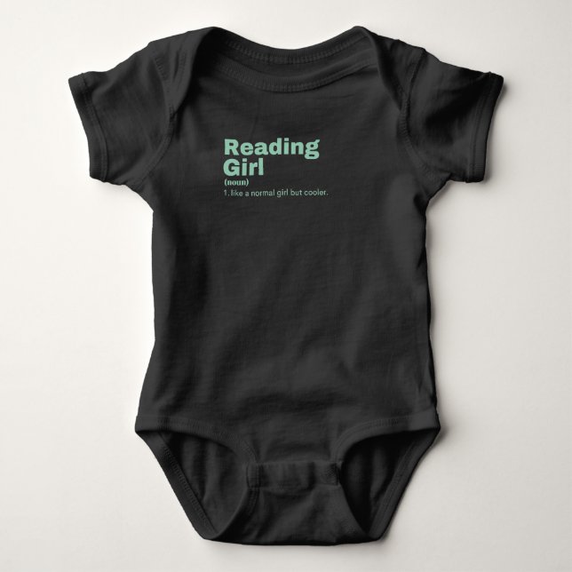 Reading Girl - Reading Baby Bodysuit (Front)