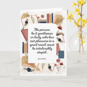 Reading Greeting Card - Jane Austen