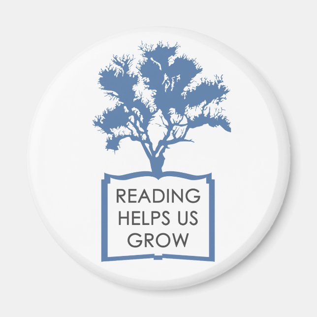 Reading Helps Us Grow Magnet (Front)