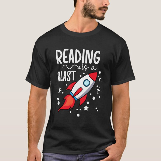 Reading is A Blast Reading Specialist T-Shirt (Front)