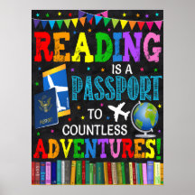 Reading Is A Passport To Adventure Classroom