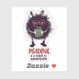 Reading is a ticket to adventure funny teacher