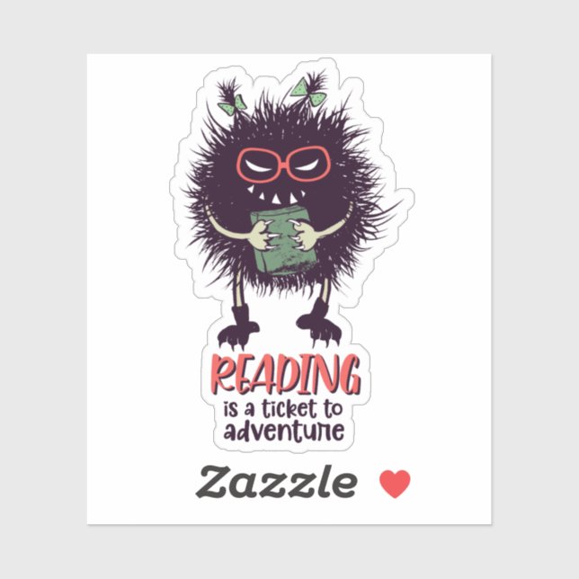 Reading is a ticket to adventure funny teacher (Sheet)