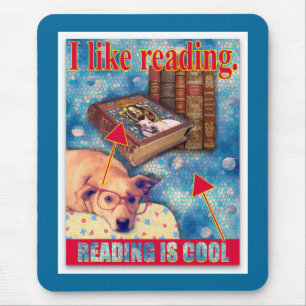 READING IS COOL MOUSE MAT