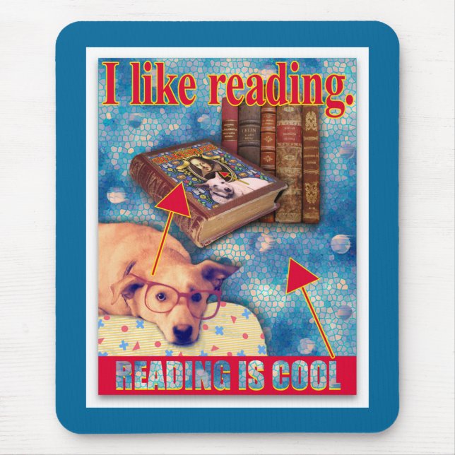 READING IS COOL MOUSE MAT (Front)