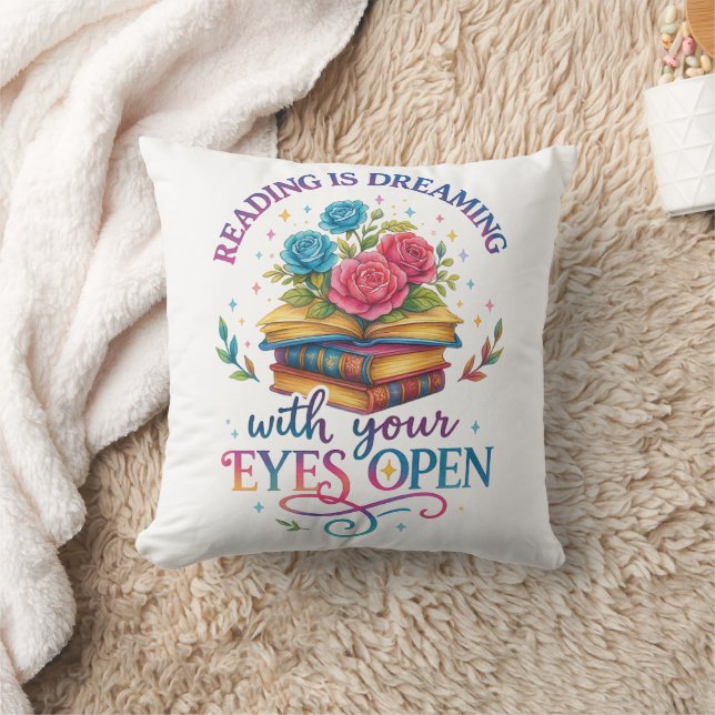 Reading Is Dreaming....  Cushion (Blanket)