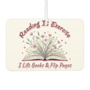 Reading Is Exercise.... Car Air Freshener