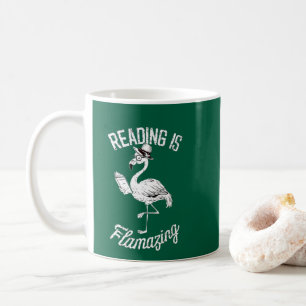 Reading Is Flamazing Funny Book Reading Lovers  Coffee Mug