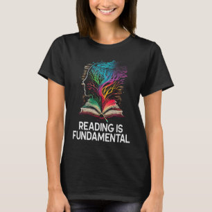 Reading is Fundamental Brain Tree Bookworm Book R T-Shirt