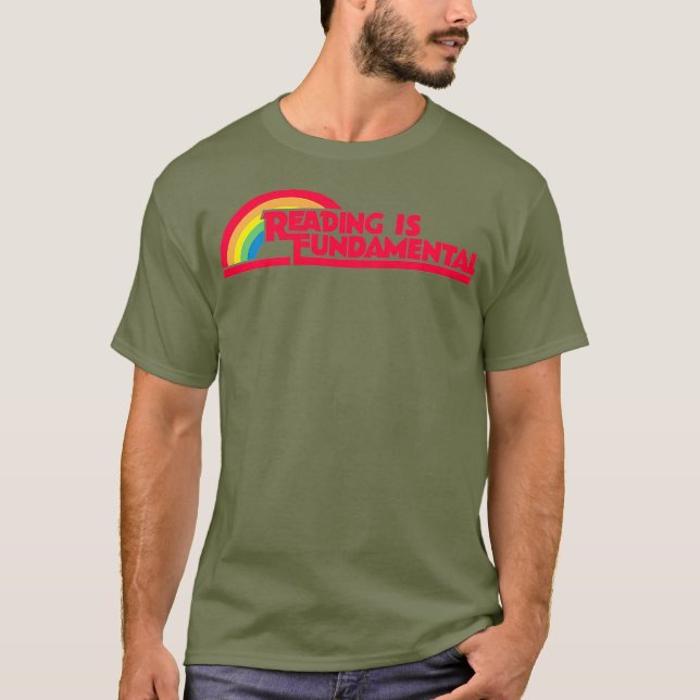 Reading is Fundamental Gay Rainbow Premium T-Shirt (Front)