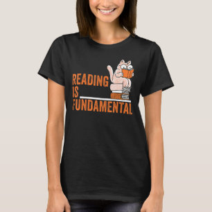 Reading Is Fundamental Geeky Bookworm Poetry Litre T-Shirt