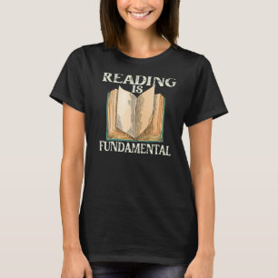 Reading Is Fundamental Geeky Bookworm Poetry Litre T-Shirt