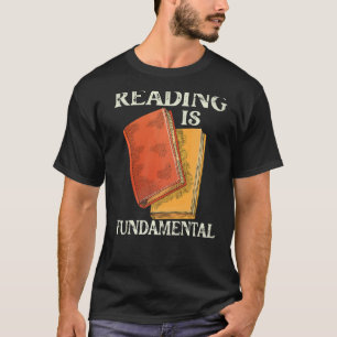 Reading Is Fundamental Geeky Bookworm Poetry Litre T-Shirt