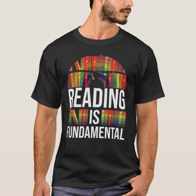 Reading is Fundamental Poetry Bookworm And Book Re T-Shirt (Front)