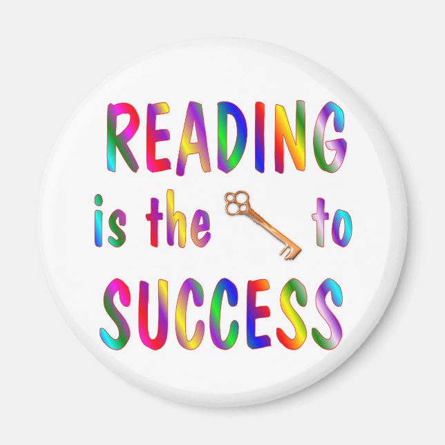 Reading is Key to Success Magnet (Front)
