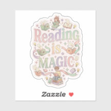 Reading is magic - cosy book lover reading