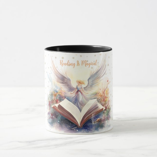Reading is Magical Snowflake Design Mug (Center)