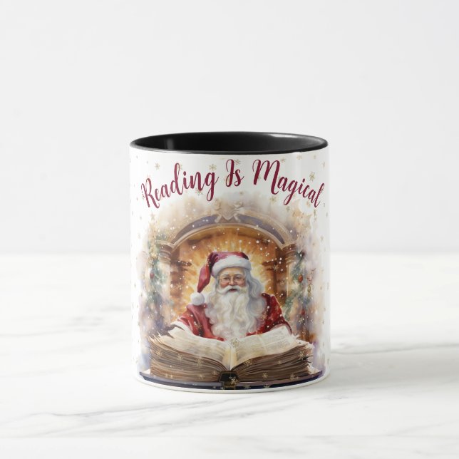 Reading is Magical Snowflake Design Mug (Center)