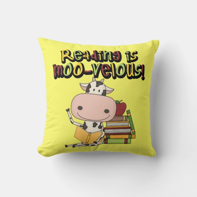 Reading is Moo-velous Cushion (Front)