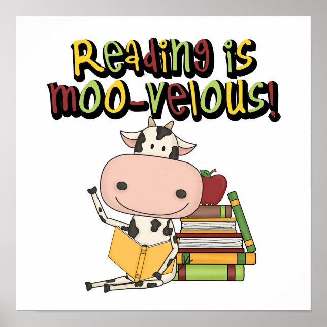 Reading is Moo-velous Poster (Front)