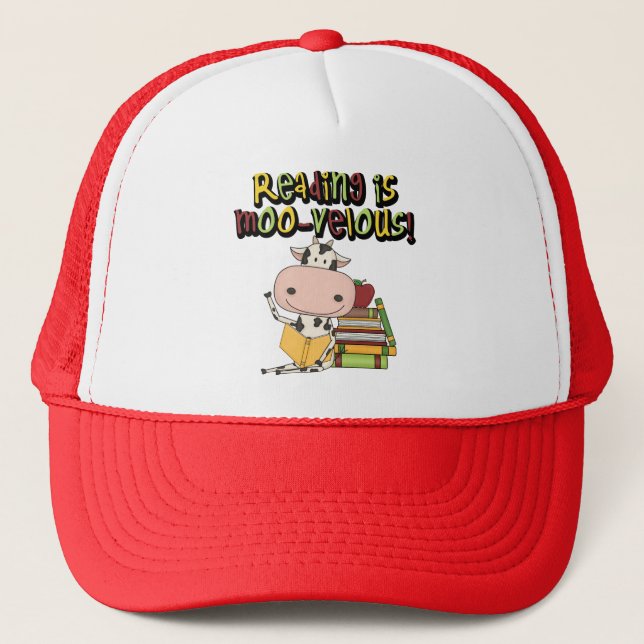 Reading is Moo-velous Trucker Hat (Front)