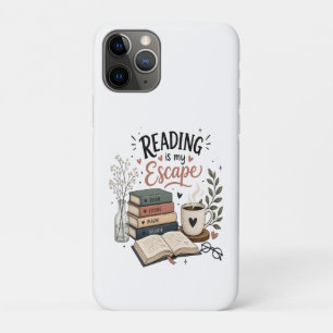 Reading Is My Escape - Cozy Book Lover Aesthetic iPhone 11 Pro Case