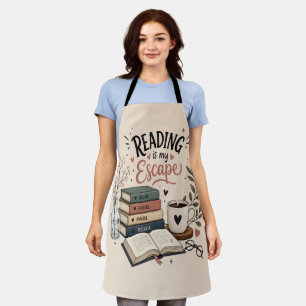 Reading Is My Escape - Cozy Book Lover Planner Apron