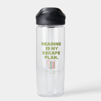 Reading is My Escape Plan - Cozy Book Lover's Desi Water Bottle