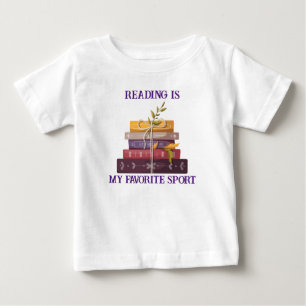 Reading Is My Favorite Sport Baby T-Shirt