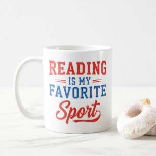 Reading Is My Favorite Sport Coffee Mug