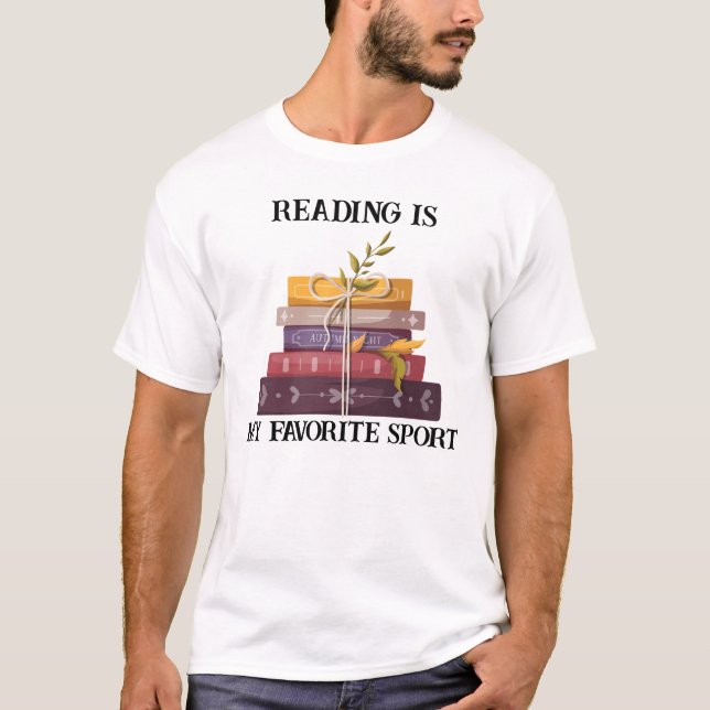 Reading Is My Favorite Sport  T-Shirt (Front)