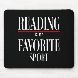 Reading Is My Favorite Srt Book Lover Funny Saying Mouse Mat