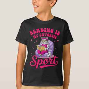 Reading Is My Favorite Srt Funny Cat Book Lover Li T-Shirt