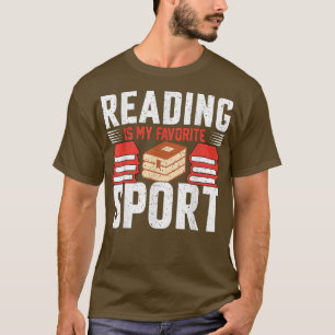 Reading Is My Favourite Sport for Book Lovers Funn T-Shirt