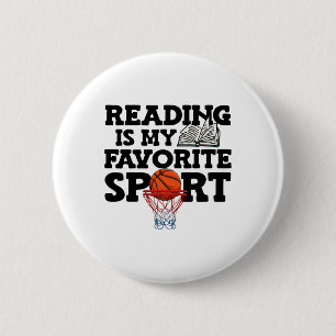 Reading Is My Favourite Sport Sketll World Book Da 6 Cm Round Badge