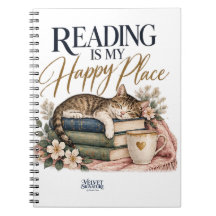 Reading Is My Happy Place Notebook | Velvet Signat