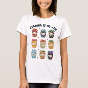 Reading Is My Jam Book Lover Bookish Librarian T-Shirt